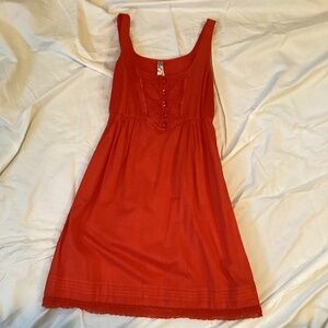 Anthropologie Maeve Red Sleeveless Sundress